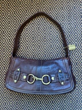 Vintage Y2K coach vachetta whipstitch ergo belted flap 11226